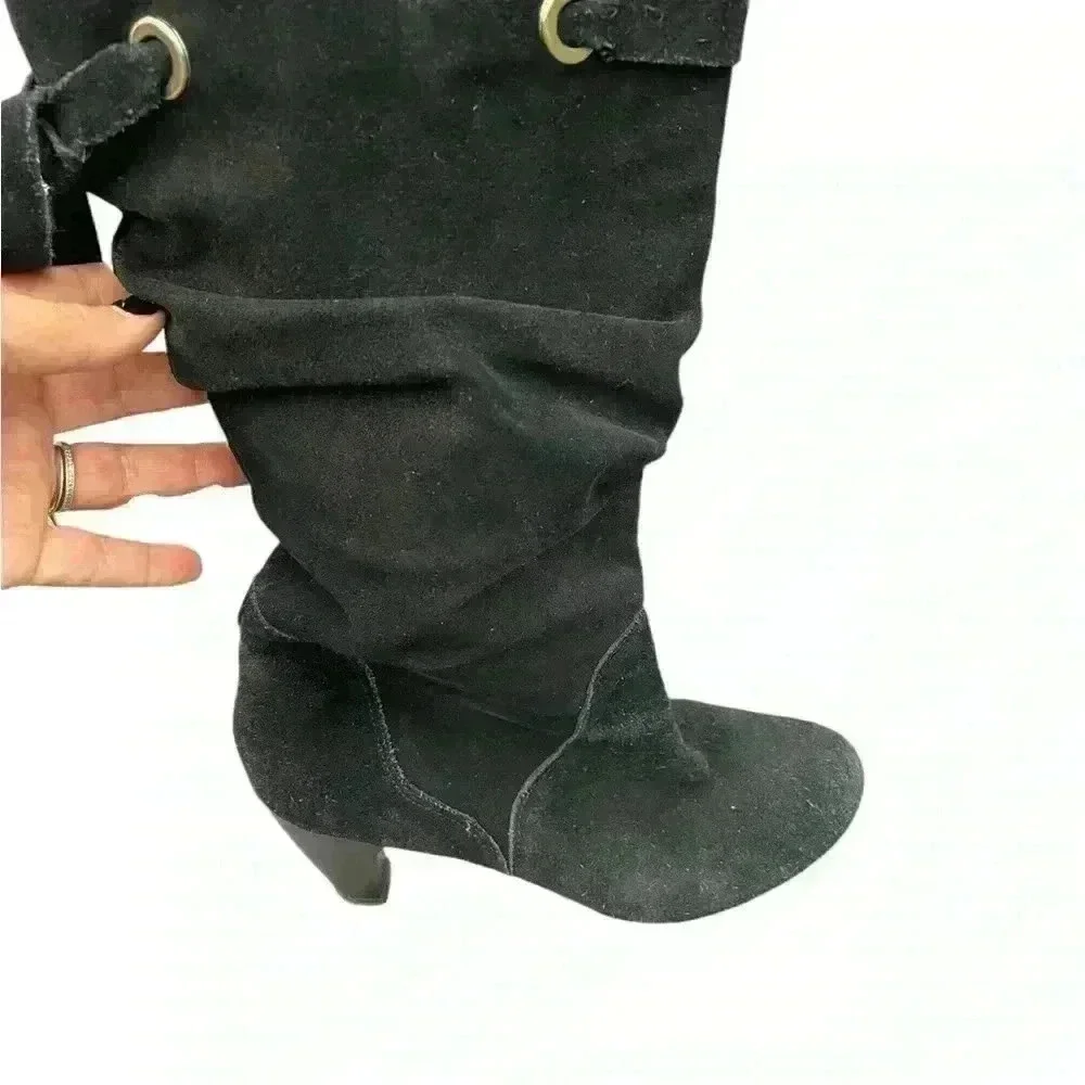 Gretta Giada 9.5 boots Black leather upper gorgeous